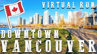 🆃RE🅰DMILL | Virtual 🆁un - DOWNTOWN VANCOUVER -  #treadmill  #run #vancouver #virtualrun