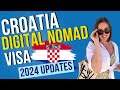 Croatia Digital Nomad Visa Eligibility Updates in 2024