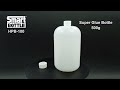 100g, 500g Empty HDPE Plastic Big  Glue Bottle with Plastic Cap