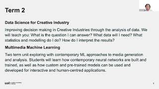 MSc Applied Machine Learning for Creatives - Course Introduction