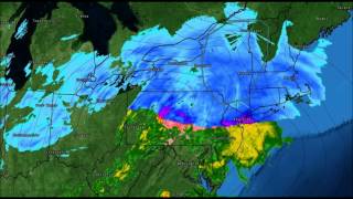 Snowstorm Feb 1-2, 2015 Weather Loops