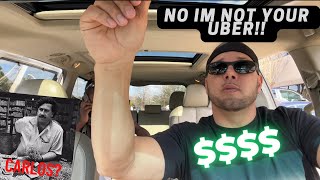 DANGEROUS UBER RIDE!! Who is CARLOS ?? $100 CASH tip DRUG DEAL