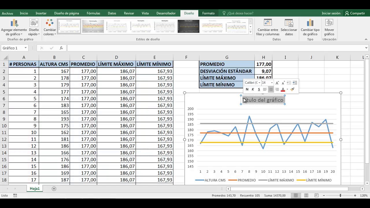 Como Calcular La Media Y Desviacion Estandar En Excel - Printable Online