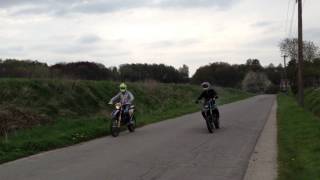 Derbi DRD pro AIRSAL xtreme 88 VS HUSABERG TE 125 enduro.