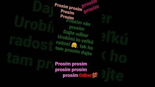 Ahojte chcem dosiahnúť 💯 odberateľov tak prosím dajte ho je úplne zadarmo a urobími radosť 🆒💯🙏🙏