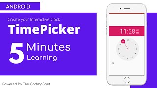 TimePicker in Android Studio| Android development tutorial