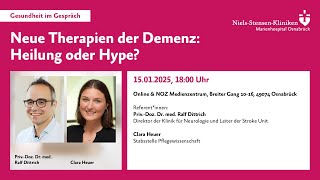 Gesundheit im Gespräch: Neue Therapien der Demenz:Heilung oder Hype?