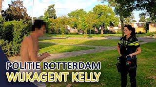 Politie Basisteam IJsselmonde | Wijkagent Kelly | Messen | Man klimt op een hijskraan | Rotterdam