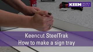 SteelTrak | How to make a sign tray