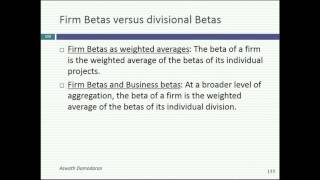 Session 9: Bottom Up Betas
