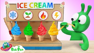 🍧 PeaPea Tastes Four Colors Ice Cream So Yummy Yummy 🍦 Funny Cartoon for Kids