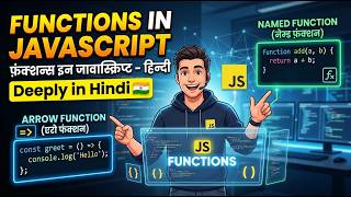Functions in JavaScript (Declaration, Expression, Arrow) | Hindi / English Tutorial