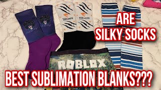 Are These The Best Sublimation Blanks??? Silky Socks Sublimation Blanks!