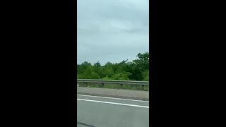 Suspects van on fire during Fairmont manhunt