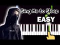 Alan Walker - Sing Me to Sleep - EASY Piano tutorial