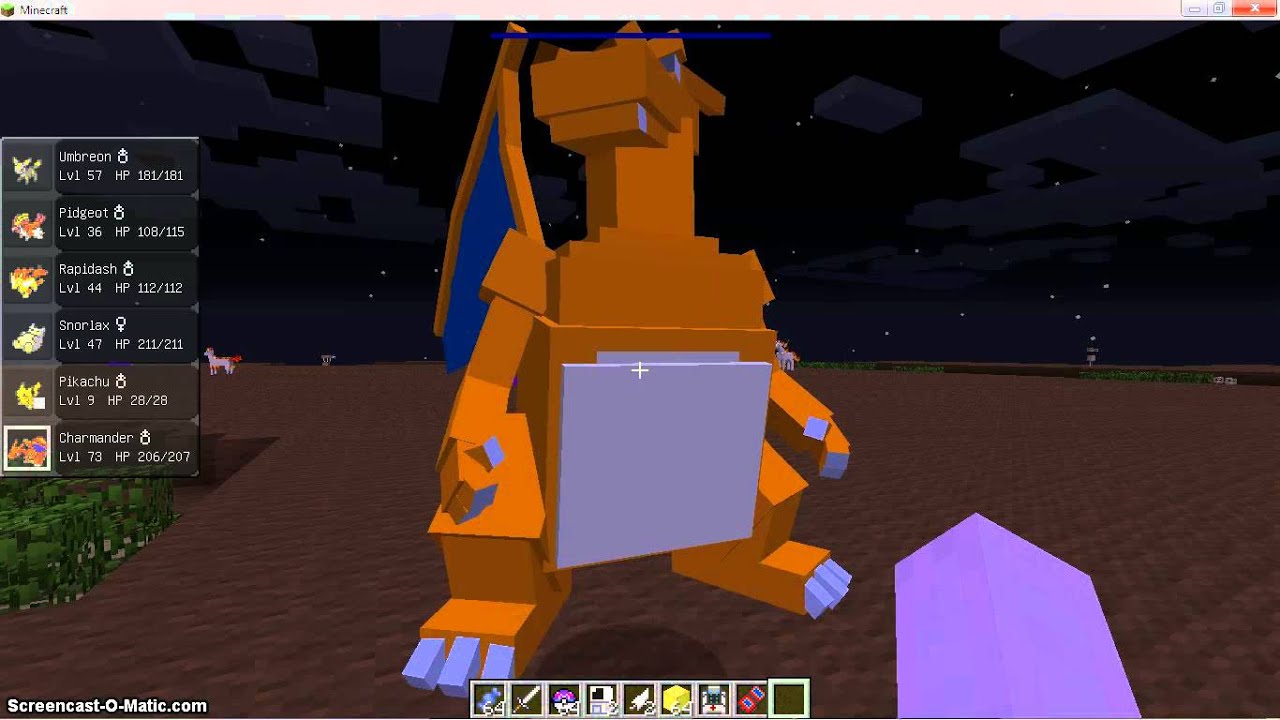 Pixelmon Im Fly On Charizard Svanska - YouTube