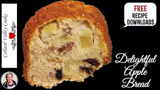 Apple Nut Bread  Recipe  - The Best You've Tasted - Moist with Chunks of Real Apples