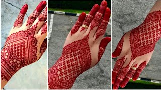 New Red Mehndi Designs 2023 | সহজ ও সুন্দর নতুন লাল মেহেদি ডিজাইন ২০২৩ | Mehndi Design/Simple Mehndi