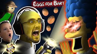 SIMPSONS GURKEY GAME!  FGTEEV gets EGGS FOR BART!  (Dudz w/ Chase's Voice!)