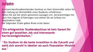 Schriftlicher Ausdruck C1 Beispiel