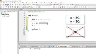 Swap 2 Numbers Without Using a Temporary Variable: C