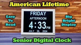 American Lifetime Senior Clock - Start Your Day Right!