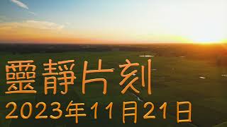 「靈靜片刻」2023年11月21日 (星期二）