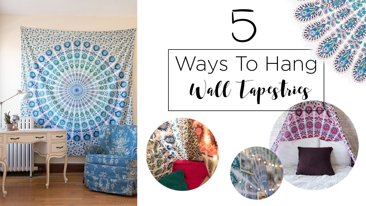 Wall Tapestry 5 Ways Youtube
