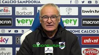 Conferenza stampa Ranieri pre Sampdoria-Milan