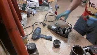 How to assemble repair hot air gun Steinel HL1920 motor turbine chage