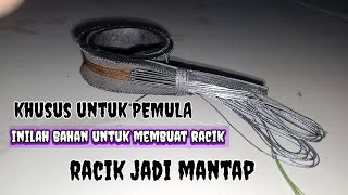 khusus untuk PEMULA yang baru bisa bikin racik inilah bahan nya beserta ukurannya