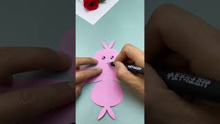 A piece of paper can make a cute rabbit gift box #shorts #shortvideo #art #craft #youtubeshorts