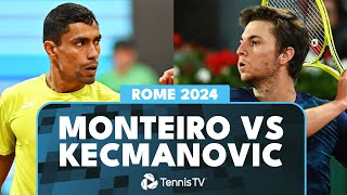 Thiago Monteiro vs Miomir Kecmanovic Highlights | Rome 2024