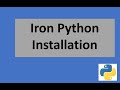 Iron Python Installation on Windows 10 | Set Path