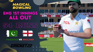 Pakistan vs England 2nd Test Day 1 Full Highlights - Cricket 22 Gameplay Bilal Gamers