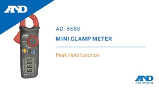 Peak Hold function | AD-5588 MINI CLAMP METER