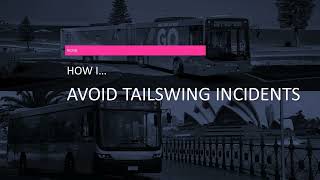 How I avoid tail swing incidents