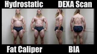 BODY FAT TEST Comparison: Hydrostatic, Skin Fold, DEXA Scan, BIA