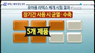 유아용 천연라텍스 베개 절반은 합성 섞여 / YTN