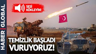 SON DAKİKA - Terör Mevzilerine Bomba Yağıyor! Haber Global Sınır Ötesinde