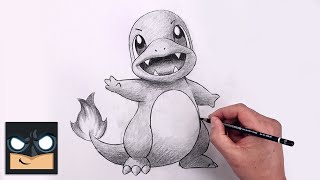 How To Draw Charmander | Pokemon Sketch Tutorial (Step by Step)