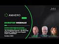 Amaero (ASX:3DA) - Investor Webinar  - 8 October 2024