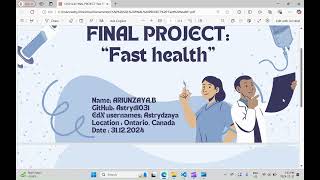 CS50 SQL Final Project | FAST HEALTH | 2024