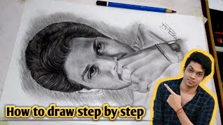 How to draw Allu Arjun step by step easy tutorial for beginners