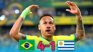 Brazil vs Uruguay 4-1 | Neymar Masterclass Performance | Extended Highlights & Goal 2021