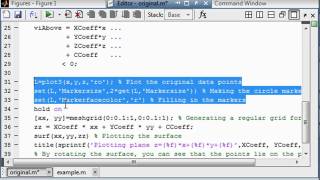 MATLAB tutorial: Filtering data points and displaying them