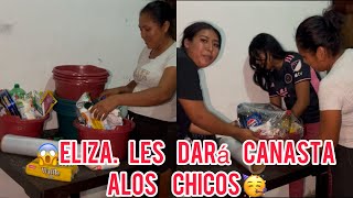 😱Los Chicos Se Llevarán Una Gran Sorpresa😍 Eliza Les Dará Canasta Navideña 🥳