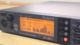 Roland SC-88VL Sound Canvas Demo