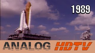 Analog HDTV: Space Shuttle Discovery STS-29 Preparation \u0026 Launch [Segments]