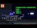 Blinking text cursor animation | After Effects tutorial